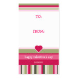 Valentine's Day gift tag Business Card