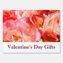 Valentine's Day Gifts Outdoor Lawn yard signs Rose