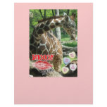 Valentine's Day Giraffe Personalized Letterhead