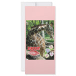 Valentine's Day Giraffe rack cards