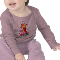 Valentine's Day Giraffe Tee Shirt