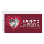 Valentine's Day Heart Frame personalized photocard Photo Cards