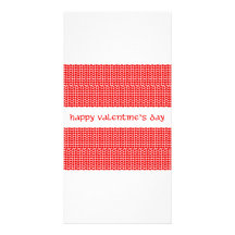 Valentine's Day Hearts Custom Photo Card