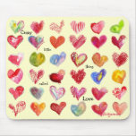 Valentines Day Hearts Mouspad Mousepads