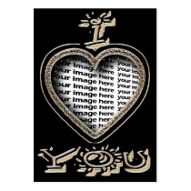 Valentine's Day "I love you" - Valentine Business Card Templates