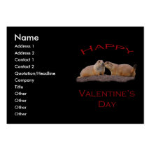 Valentine's Day Kiss Business Card