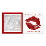 Valentine's Day Lips Smooches Photo Cards