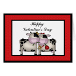 Valentine's Day Love Cows Greeting card cards