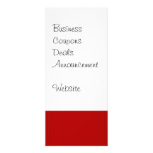 Valentine's Day LOVE Gifts Red Pink White Stripe Rack Card Template