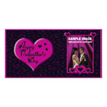 Valentine's Day Photo Card Customizable (Pink) photo cards