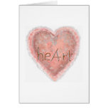 Valentine's Day Pink Heart Greeting Card