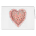 Valentine's Day Pink Heart Greeting Cards