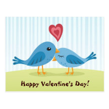 Valentines day postcard