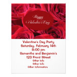 Valentine's Day Red Roses Personalized Invitation