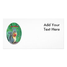 Valentine's Day Squirrel Photo Card