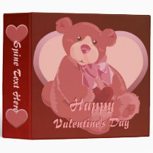 Valentine's Day Teddy Bear Binder