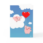 Valentine's day: The Wings of Love greeting card