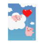 Valentine's day: The Wings of Love postcard