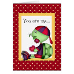 Valentine's Day Turtle greeting card cards