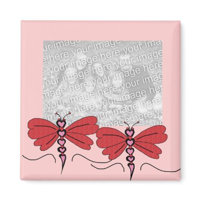 Valentines Dragonfly template magnet by marcya7