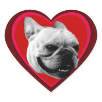 Valentine's French Bulldog Stickers