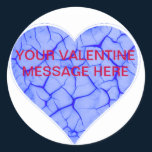 Valentine's Heart Blue stickers