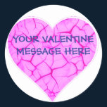 Valentine's Heart Blue stickers