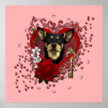 Valentines - Key to My Heart - Australian Kelpie Posters