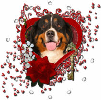 Valentines - Key to My Heart -Bernese Mountain Dog Cut Out