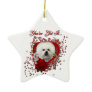 Valentines - Key to My Heart - Bichon Frise Ornament