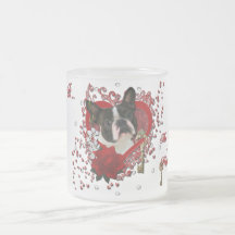Valentines - Key to My Heart - Boston Terrier Coffee Mug