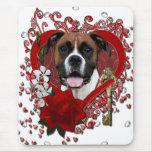 Valentines - Key to My Heart - Boxer - Vindy Mousepads