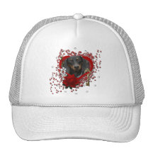 Valentines - Key to My Heart - Dachshund - Winston Hats