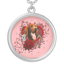 Valentines - Key to My Heart - Irish Setter Custom Jewelry