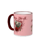 Valentines - Key to My Heart - Koala Bear Mugs