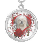 Valentines - Key to My Heart - Lowchen Necklace