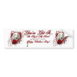 Valentines - Key to My Heart - Saluki Bumper Stickers