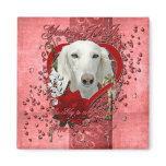 Valentines - Key to My Heart - Saluki Magnet