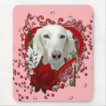 Valentines - Key to My Heart - Saluki Mouse Pad