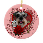 Valentines - Key to My Heart - Schnauzer Christmas Ornament