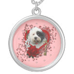 Valentines - Key to My Heart - Tibetan Terrier Custom Necklace