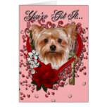 Valentines - Key to My Heart - Yorkshire Terrier Card