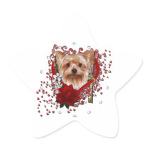 Valentines - Key to My Heart - Yorkshire Terrier Sticker