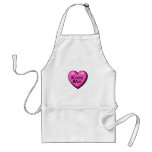 Valentines Kiss Me Heart Aprons