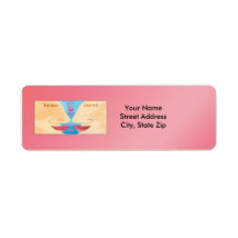 Valentine's Kiss Me Quick Return Address Label