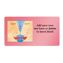 Valentine's Kiss Me Quick Shipping Label