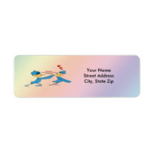 Valentine's Love Birds Return Address Label