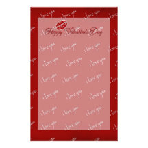 Valentine's - Love For Always Customized Stationery