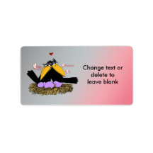 Valentine's Love Nest Address Label