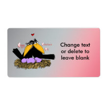 Valentine's Love Nest Shipping Label